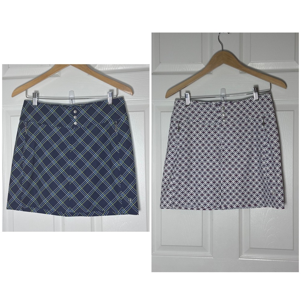 2 JOFIT Athletic Golf Skirts, Zipper Front Pockets, NWOT